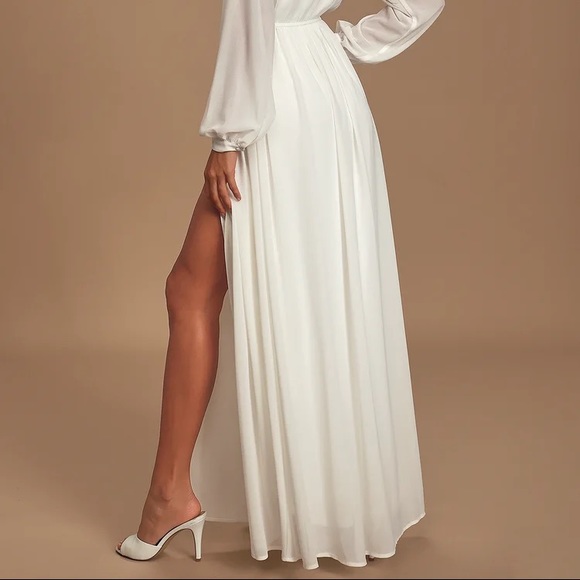 Lulu’s White maxi dress - Picture 3 of 7